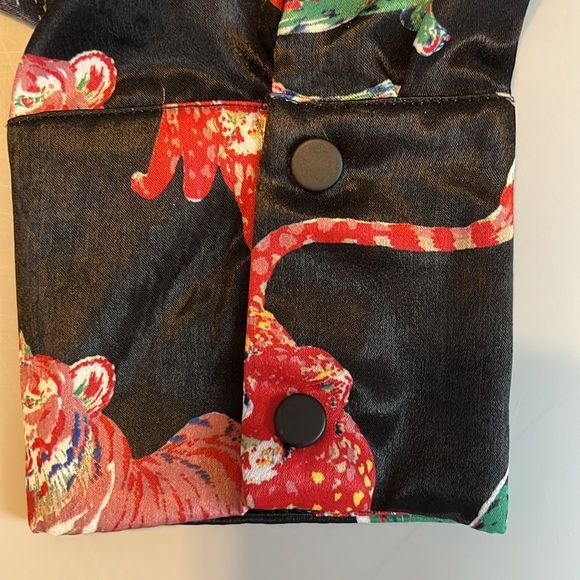 NWT Zara Basic Z1975 Denim Polyester Tiger Cat Dress M - Picture 12 of 12